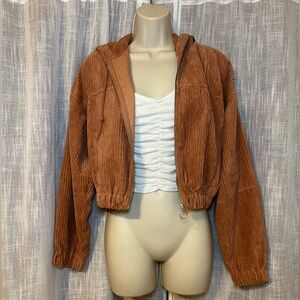 Altar’d State Cropped Dusty Pink Khaki Jacket